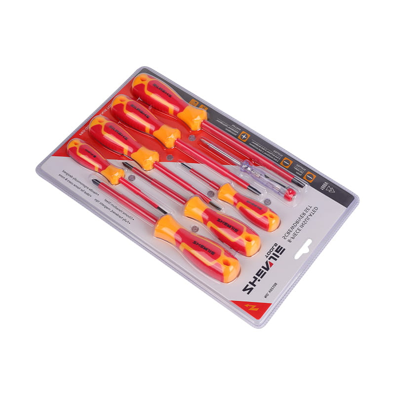 8Pcs 절연 슬롯형 십자 드라이버 키트
